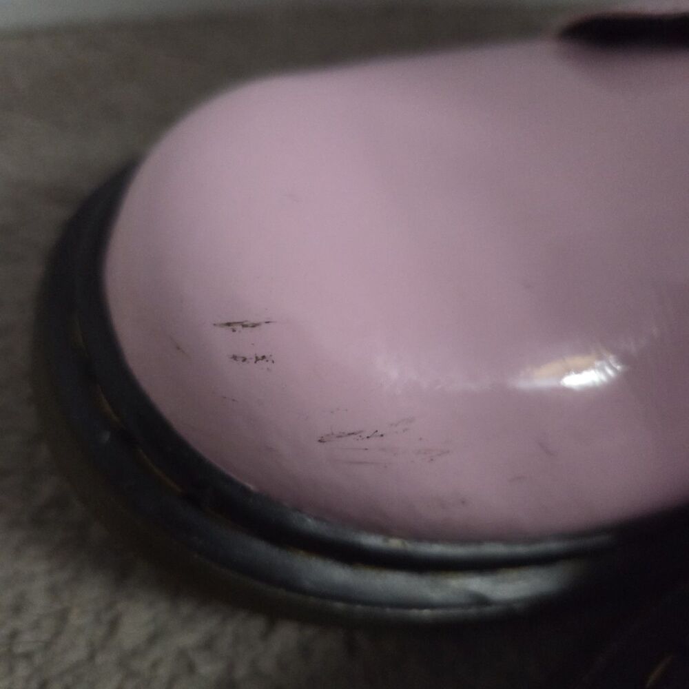 Dr. Doc Martens 1460J YOUTH Kids Pink Patent Leather Combat Ankle Boots Sz 2 - Picture 6 of 11